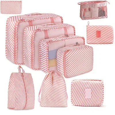 Travel Packing Cubes Set – Foldable Oxford Luggage Organisers for Suitcases