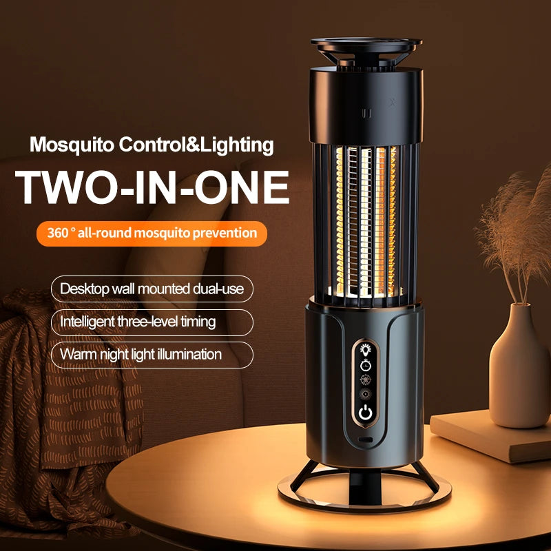 Mosquito Killer Camping Lantern – Insect Trap & Light, USB Rechargeable or Plug-In