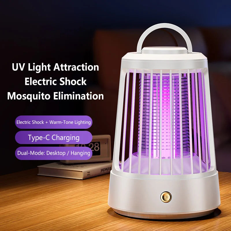 Electric Mosquito Killer Lamp – USB Rechargeable Bug Zapper for Home & Camping