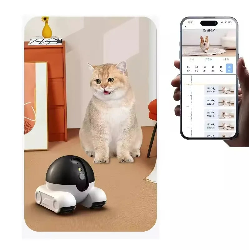 360° Smart Pet & Home Camera – Movable WiFi Cam with Night Vision & 2-Way Audio