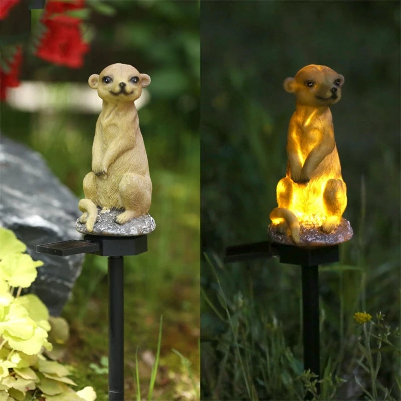 Solar Resin Lights Ground Mounted Fox Mongoose Lamp Decorative Outdoor Garden Courtyard Lights Garden Roadside LED Night Lamp | 57f2521b-2ea2-4a02-bbac-322d54fb7547,b6750c51-1d04-4d4a-84c0-a8d0d10bb45f,0cd4211f-7e08-49e6-8f87-999c9dbeb6bc