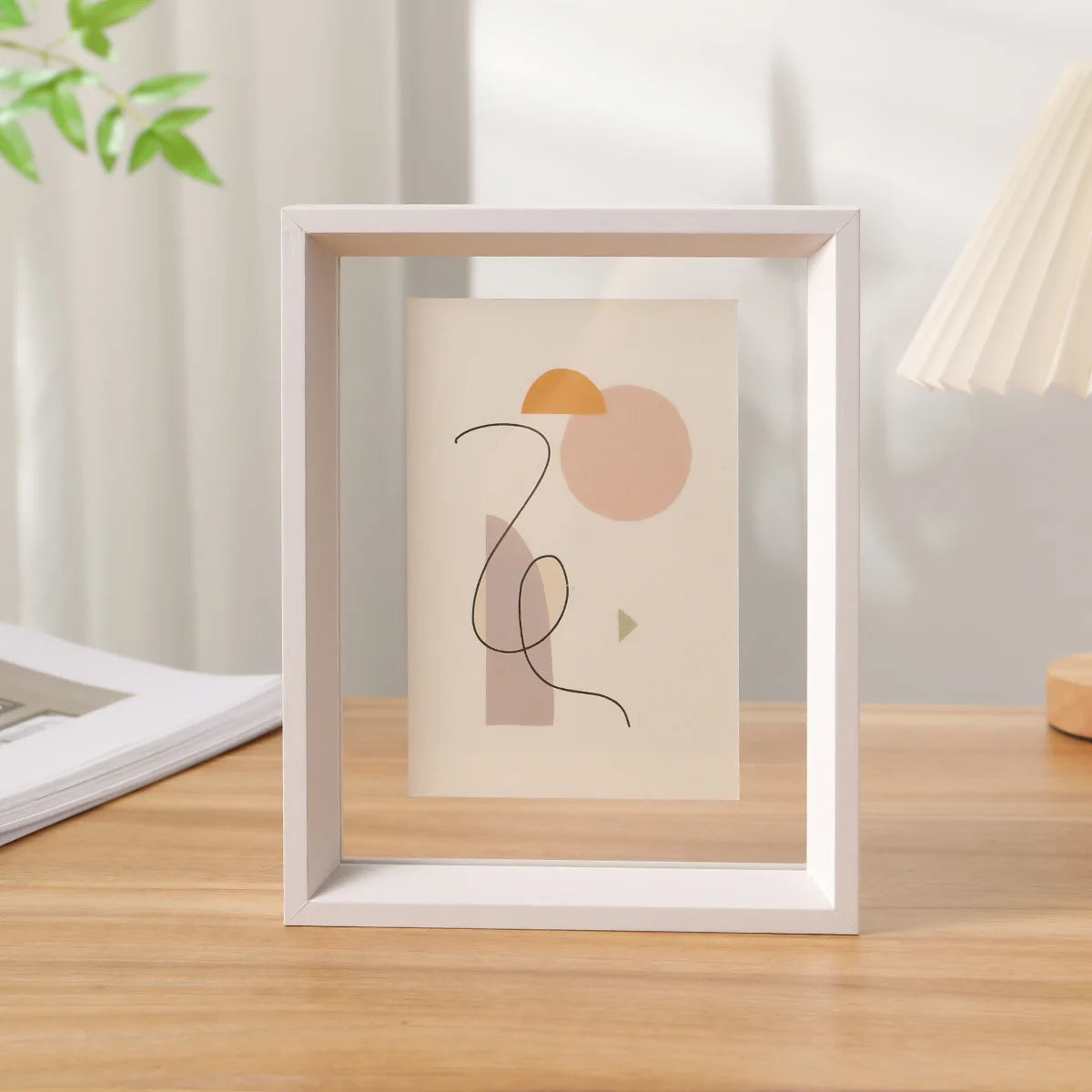 Double-Sided Clear Acrylic Photo Frame Versatile Display Case for Specimens and Artwork, Picture Frame for Home and Office Décor