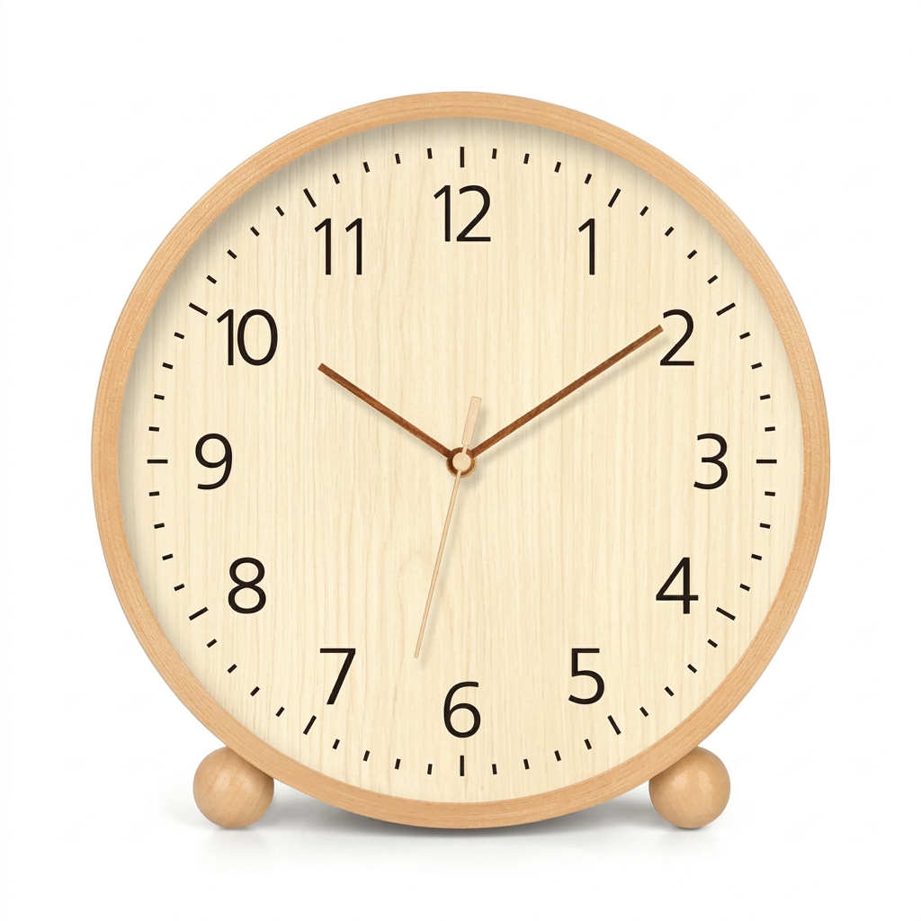 Solid Wood Pendulum Desk Clock – Pact studio image