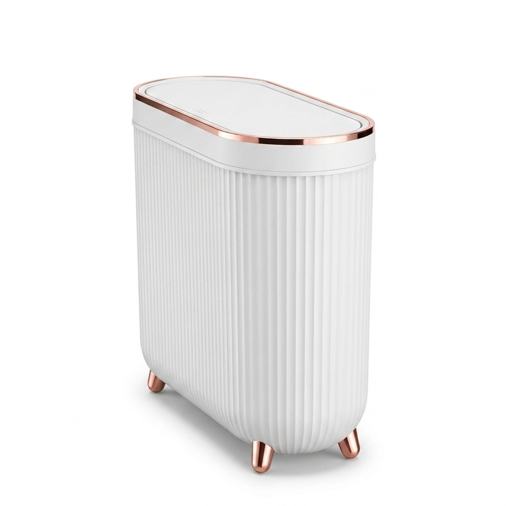 12 L Lidded Bathroom Bin