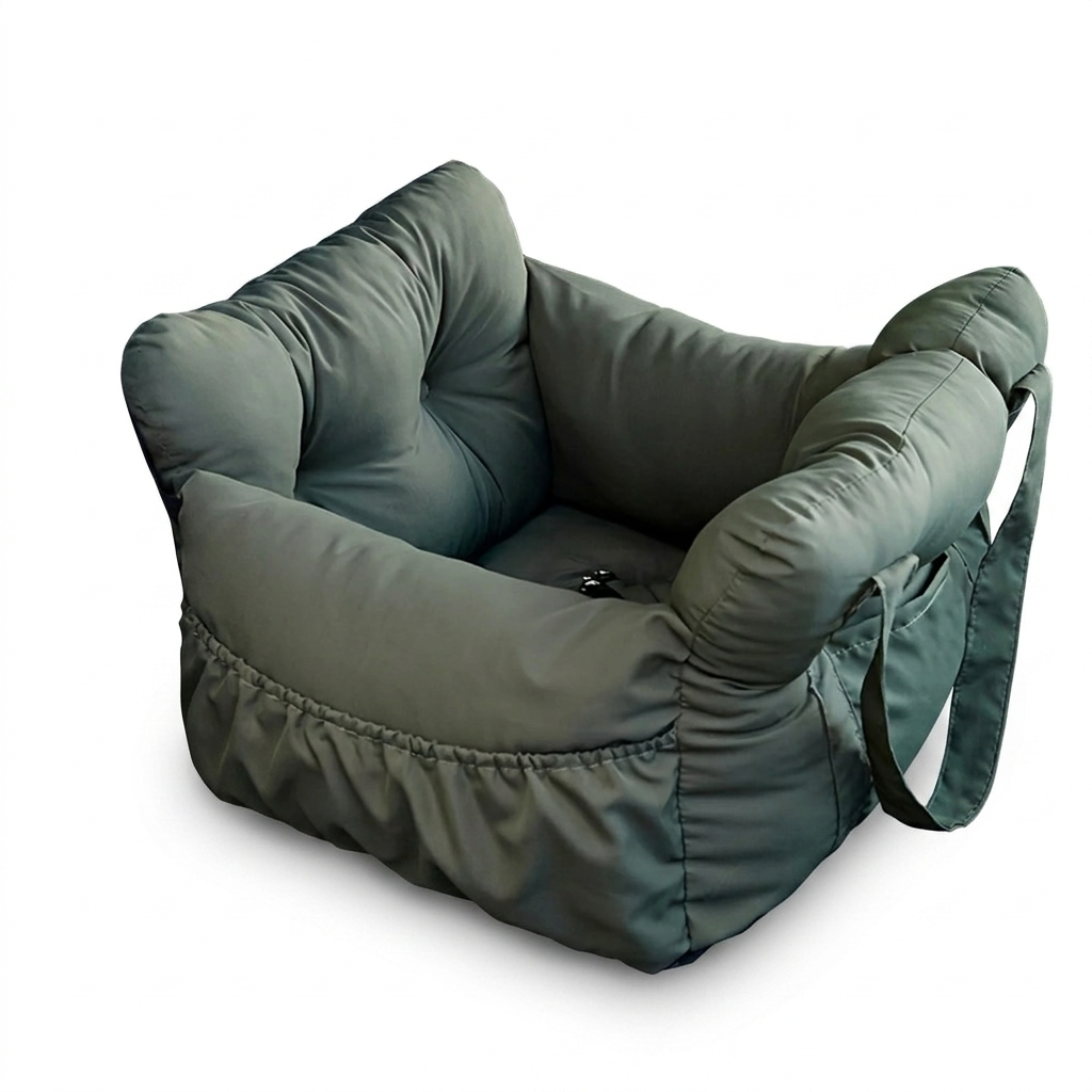 Small Dog Car Seat with Safety Strap