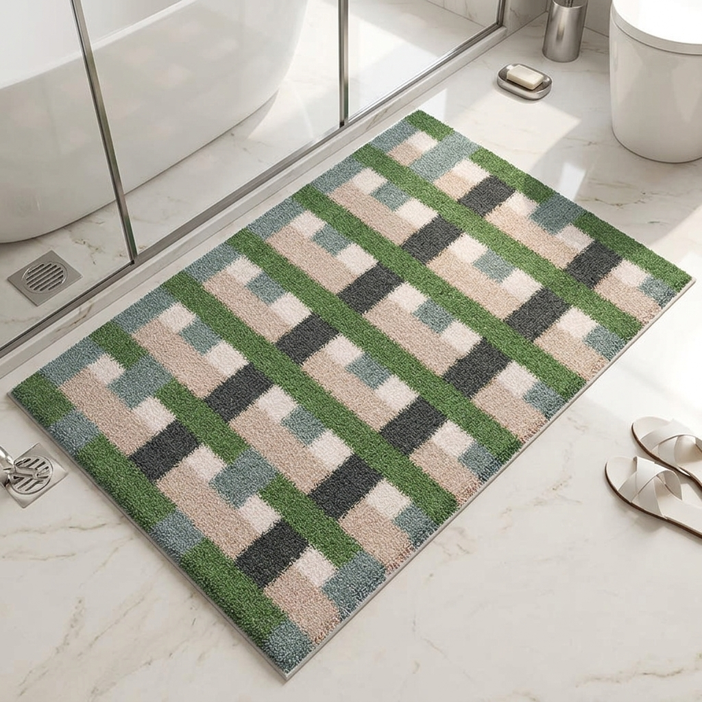 Retro Absorbent Bathroom Mat