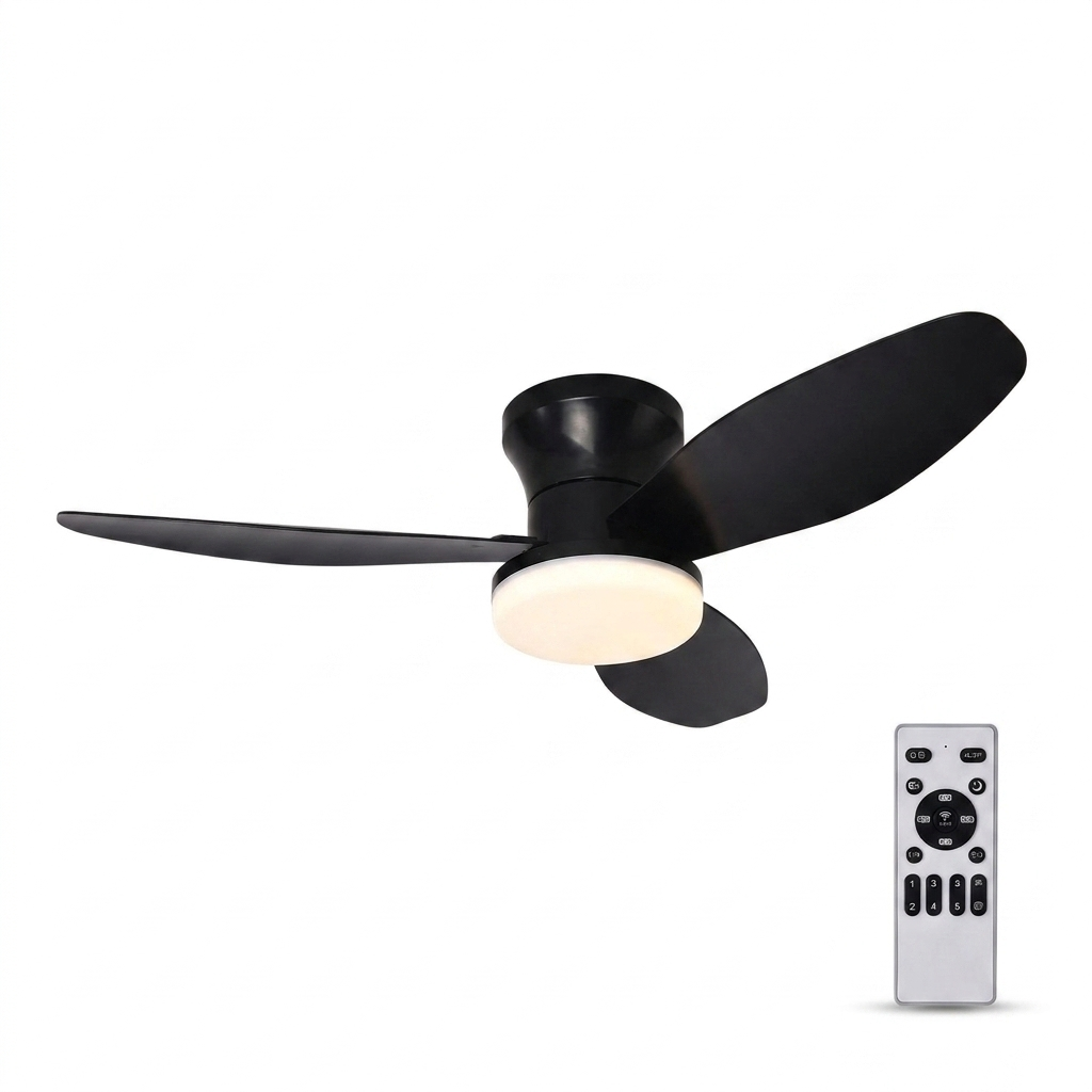 Smart ceiling fan with LED light