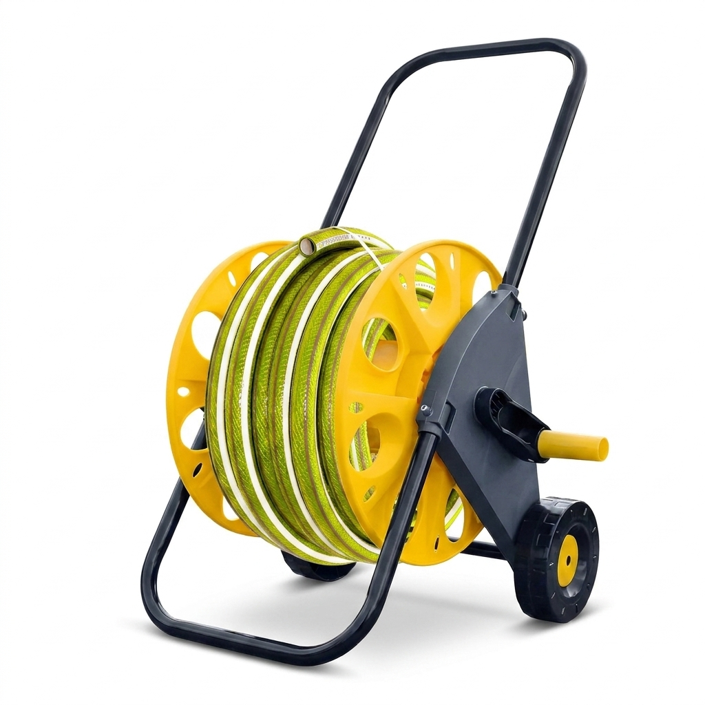 Garden hose reel cart