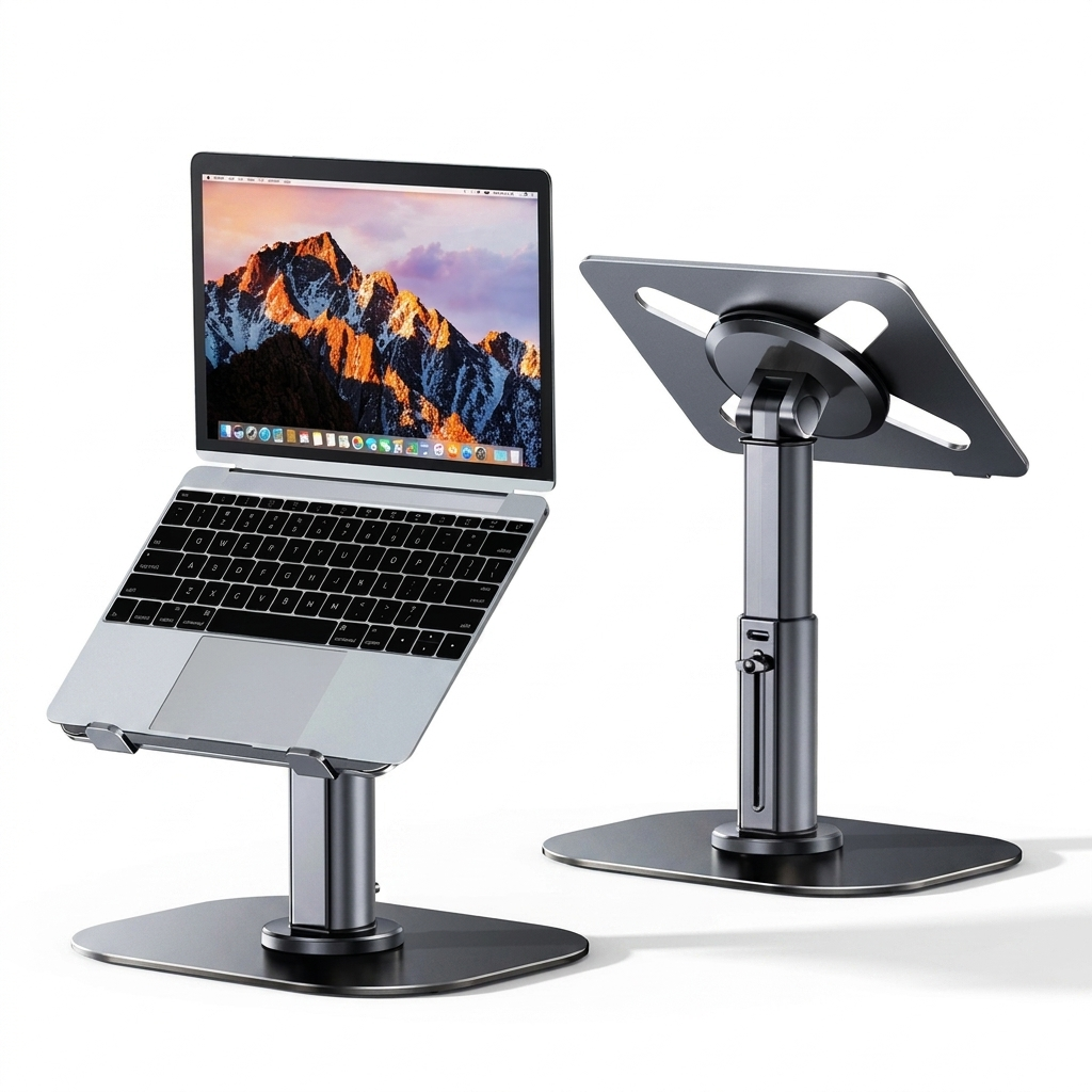 Metal laptop riser stand