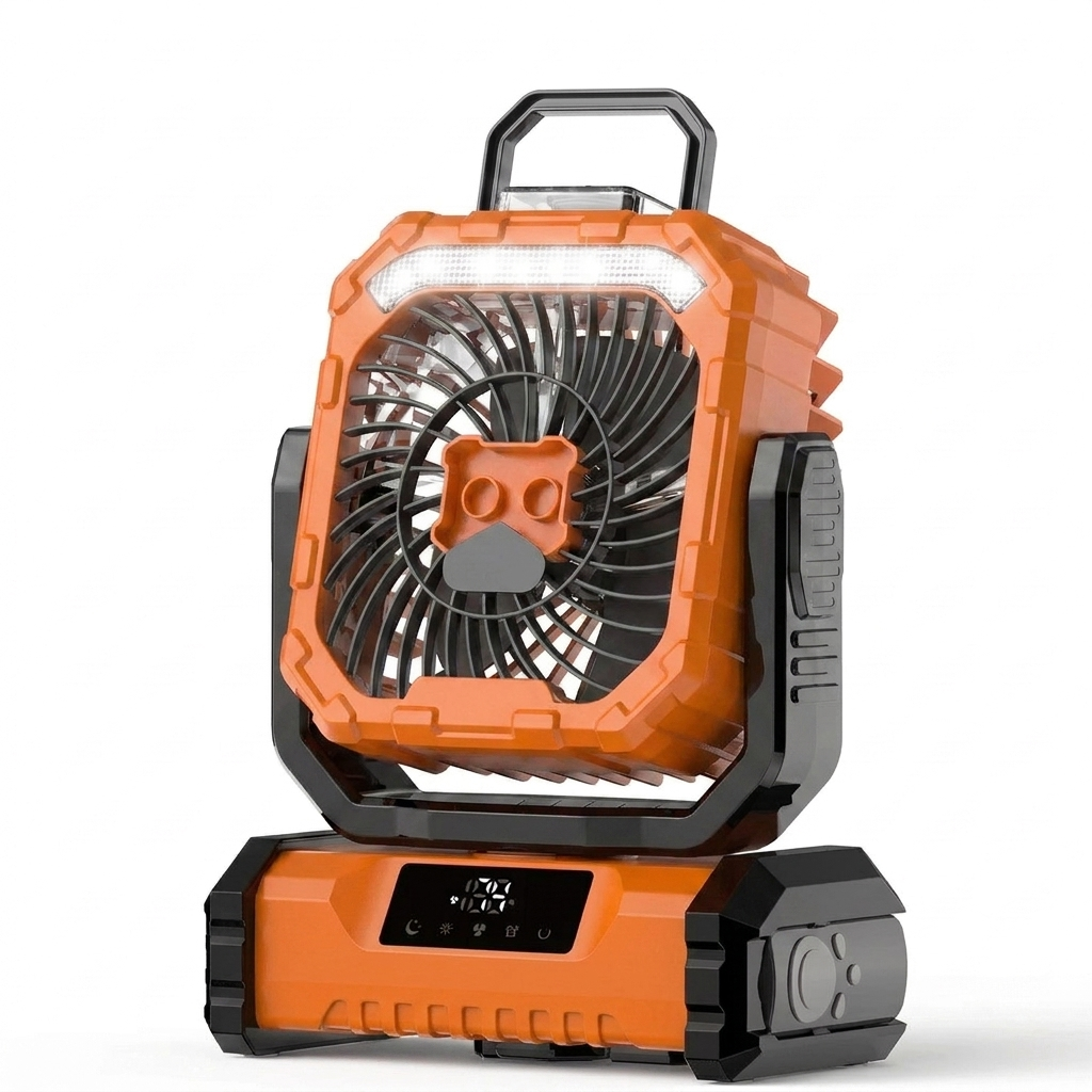 Misting fan orange