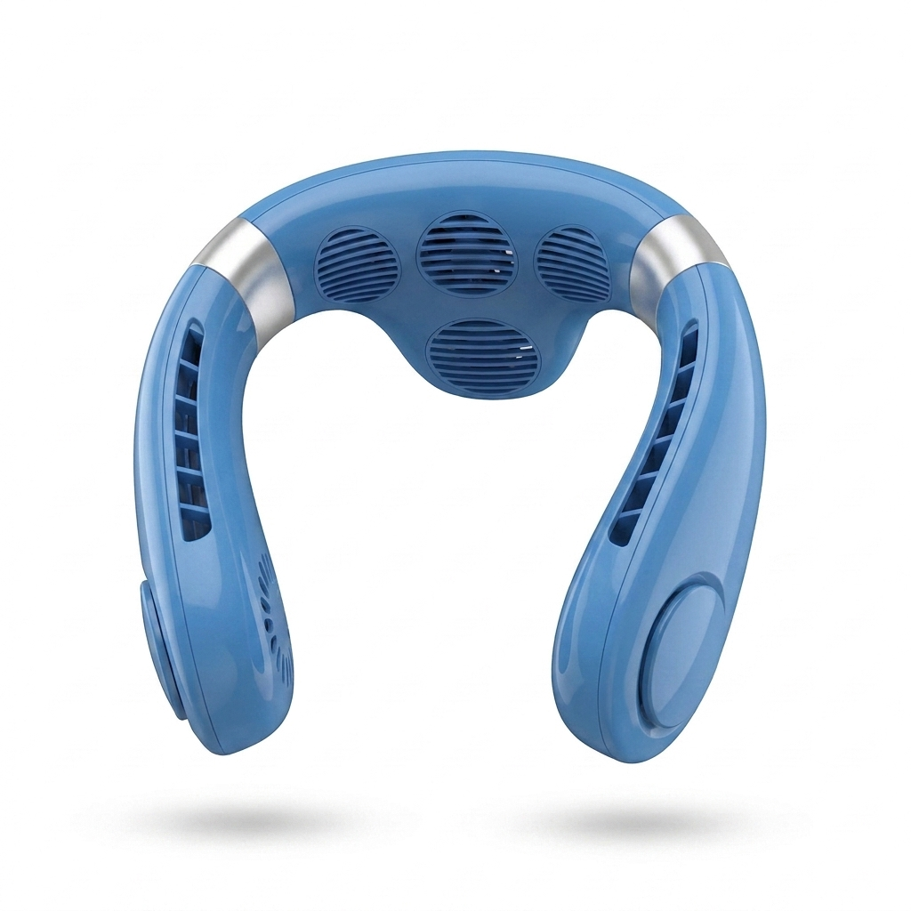 Neck fan blue