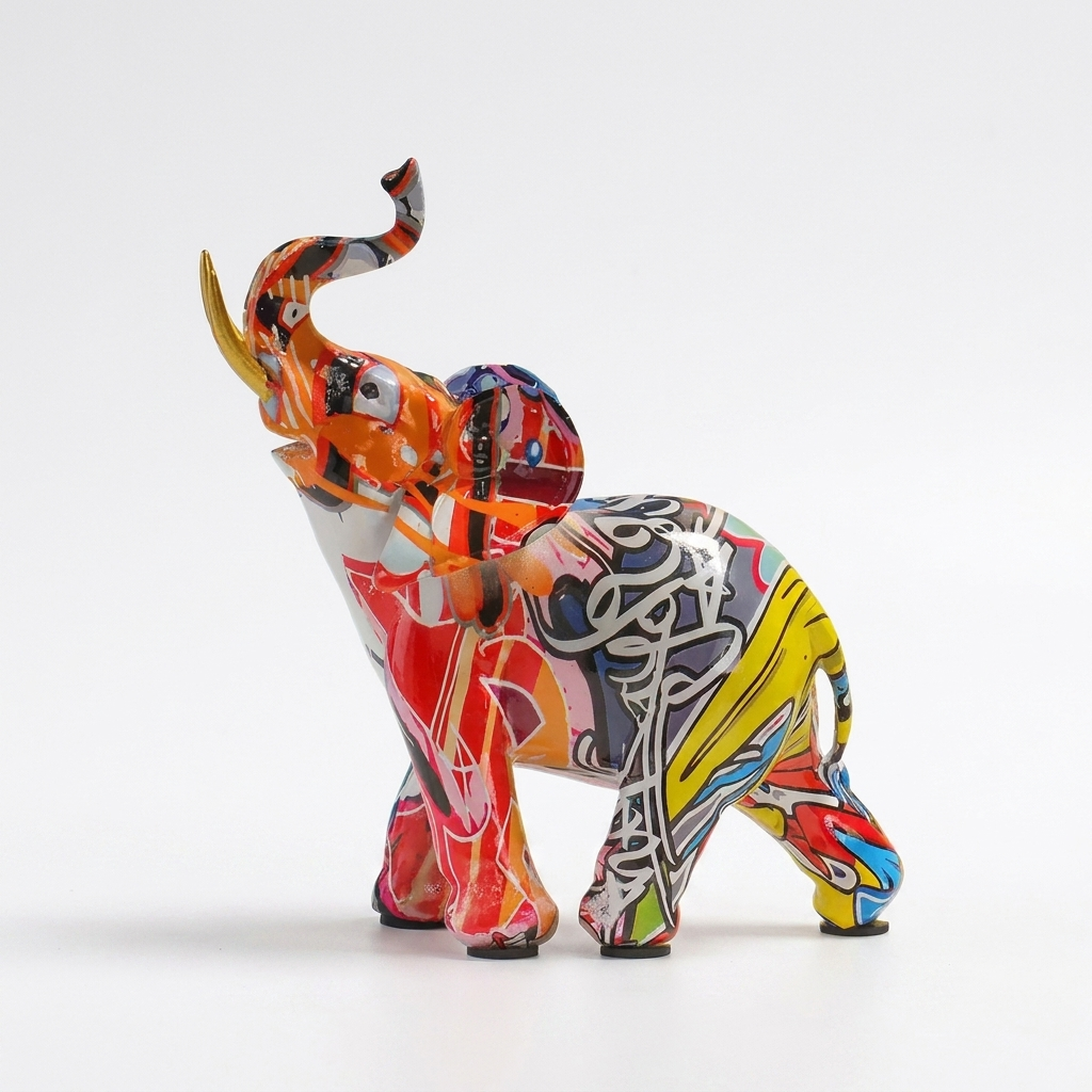 Colourful Elephant Sculpture Design 2