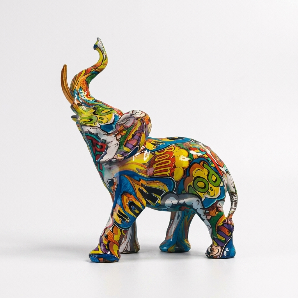 Colourful Elephant Sculpture Design 3