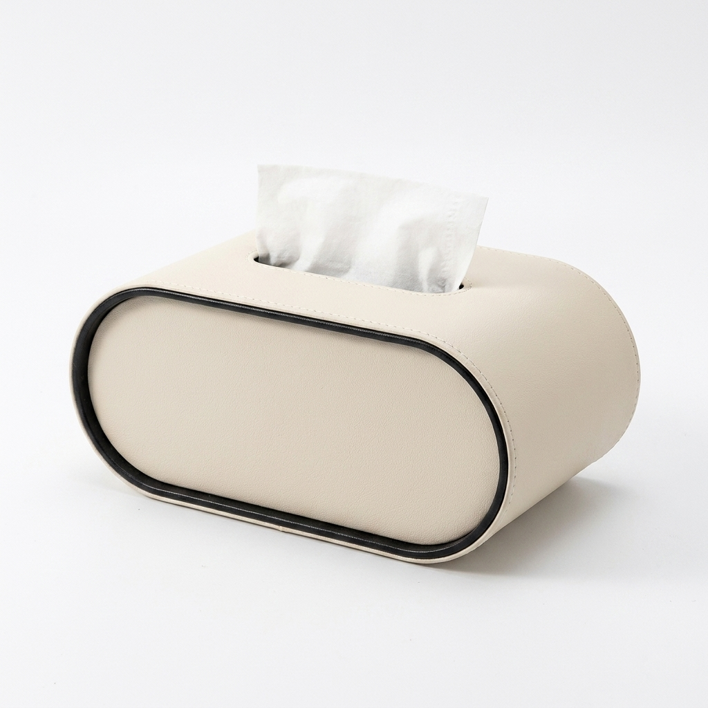 Tissue Box Cover White