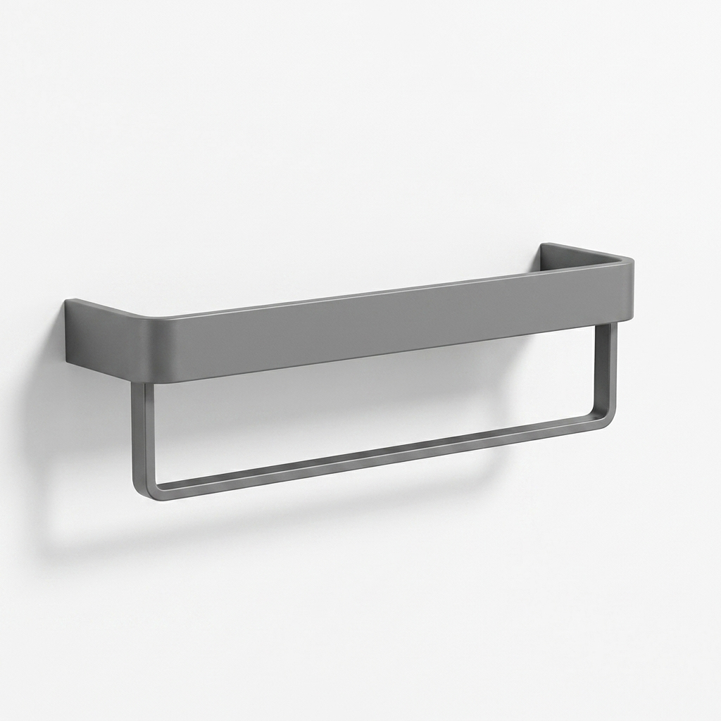 Towel Rack Grey 40cm with Rod