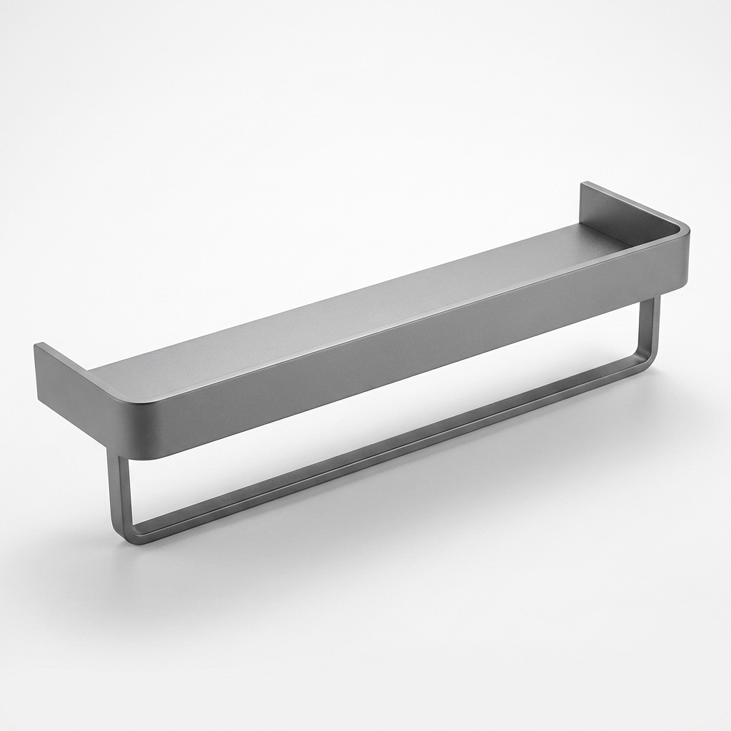 Towel Rack Grey 60cm with Rod
