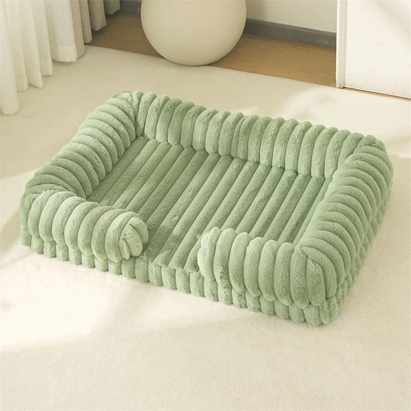 Memory-Foam Dog Bed with Bolster Sides, Cosy & Washable