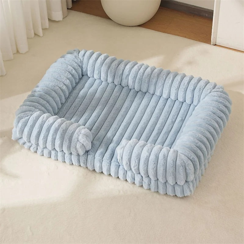 Memory-Foam Dog Bed with Bolster Sides, Cosy & Washable