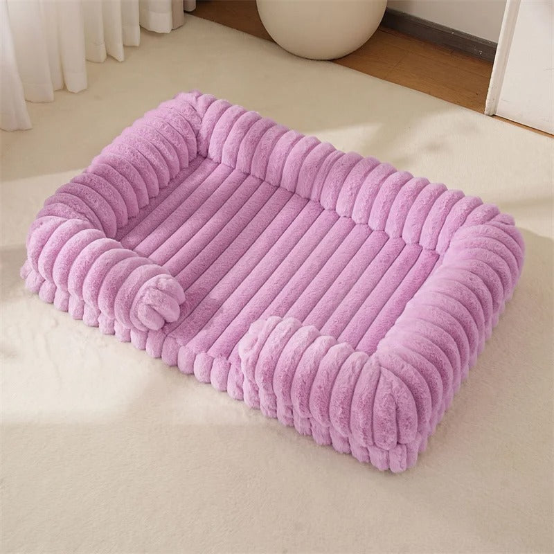 Memory-Foam Dog Bed with Bolster Sides, Cosy & Washable