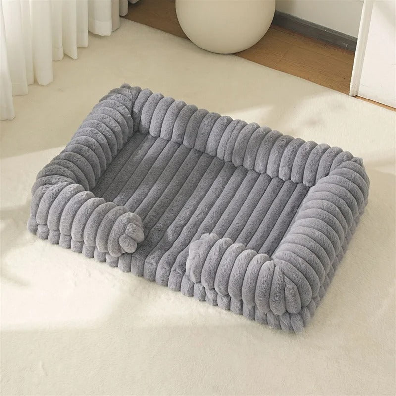 Memory-Foam Dog Bed with Bolster Sides, Cosy & Washable