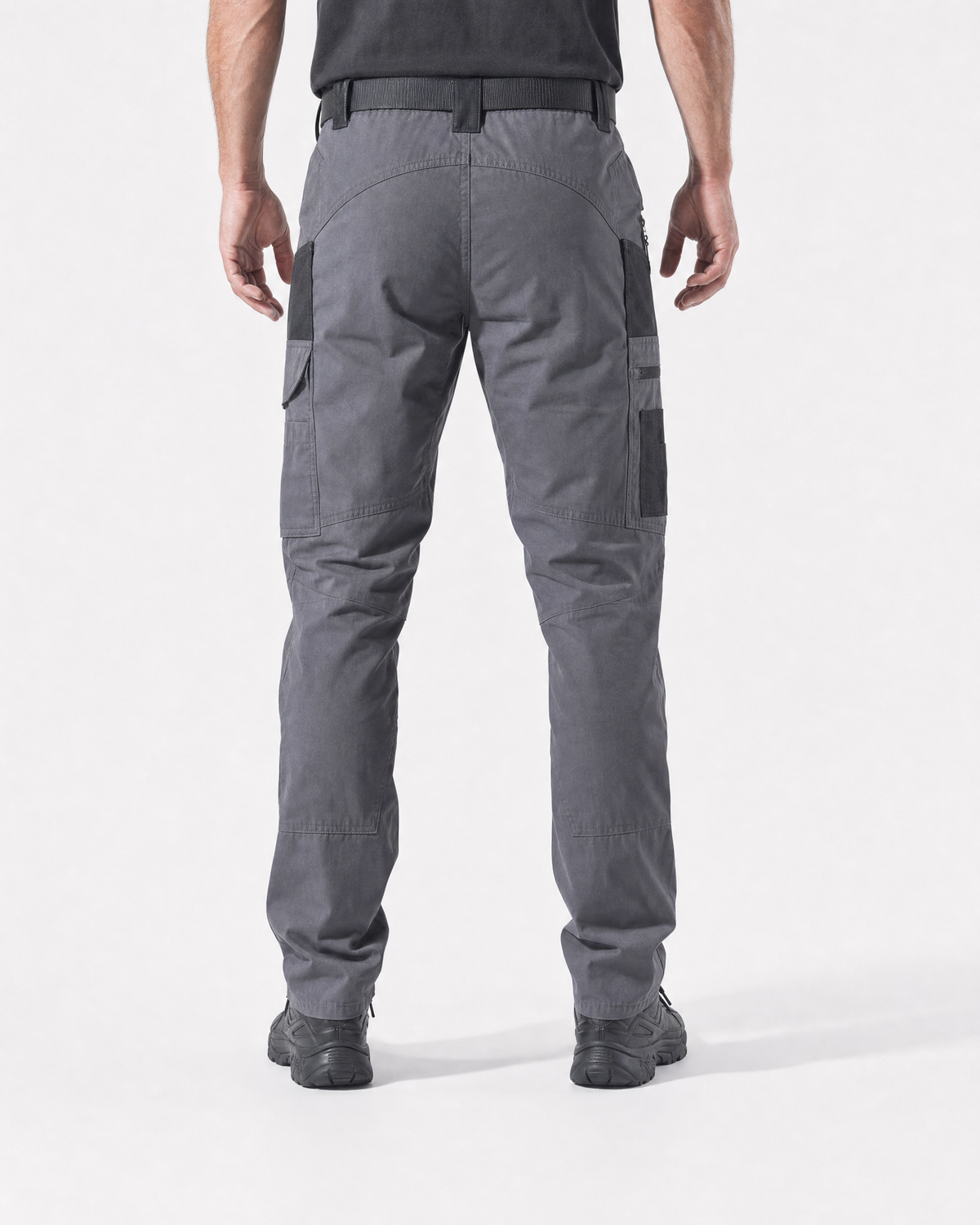 Pact men's water-repellent cargo work trousers — Grey (Style 2) # Colour_Grey