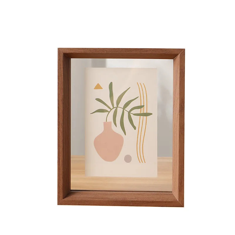 Double-Sided Clear Acrylic Photo Frame Versatile Display Case for Specimens and Artwork, Picture Frame for Home and Office Décor