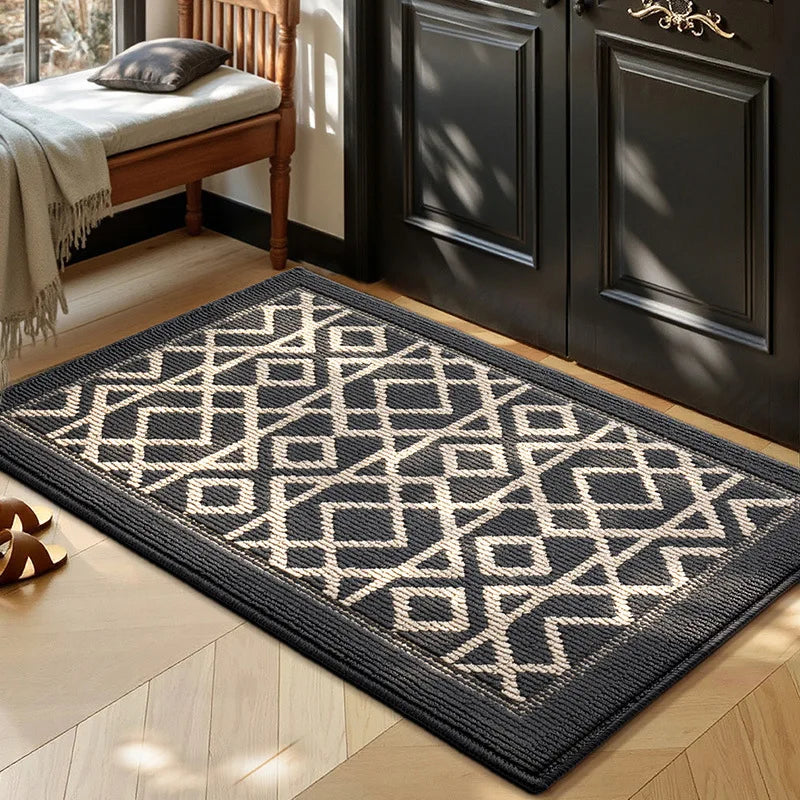 Entrance Door Mat for Hallway Skin-Friendly Polypropylene Woven Carpet Texture Anti-Slip Dustproof Durable & Safe Floor Rug | Light Grey / 61 × 92 cm,Light Grey / 81 × 122 cm,Light Grey / 92 × 152 cm,Light Grey / 122 × 183 cm,Dark Beige / 61 × 92 cm,Dark Beige / 81 × 122 cm,Dark Beige / 92 × 152 cm,Dark Beige / 122 × 183 cm,Dark Grey / 61 × 92 cm,Dark Grey / 81 × 122 cm,Dark Grey / 92 × 152 cm,Dark Grey / 122 × 183 cm