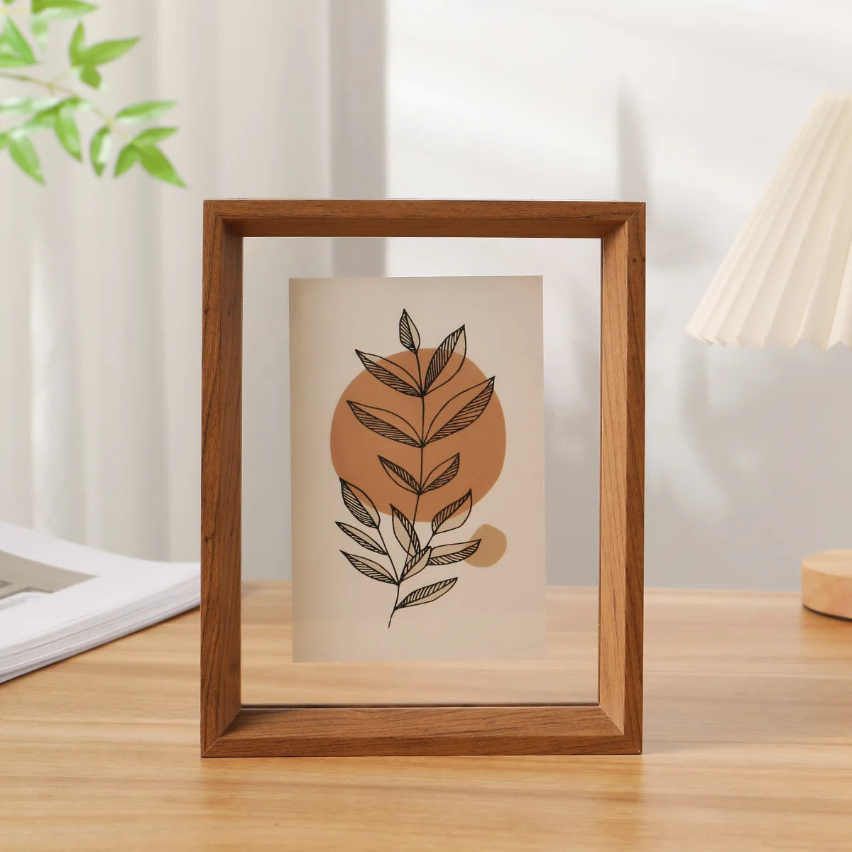 Double-Sided Clear Acrylic Photo Frame Versatile Display Case for Specimens and Artwork, Picture Frame for Home and Office Décor