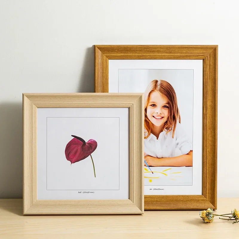 American Square Picture Frame - 7X7, 8X8, 10X10, 12X12 Tabletop and Wall Hanging Display Frame Photo Frames Home Décor