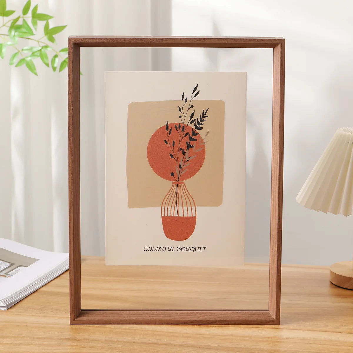 Double-Sided Clear Acrylic Photo Frame Versatile Display Case for Specimens and Artwork, Picture Frame for Home and Office Décor