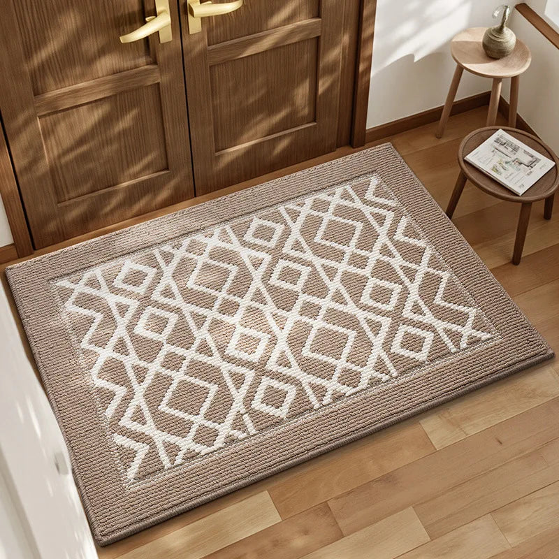 Entrance Door Mat for Hallway Skin-Friendly Polypropylene Woven Carpet Texture Anti-Slip Dustproof Durable & Safe Floor Rug | Light Grey / 61 × 92 cm,Light Grey / 81 × 122 cm,Light Grey / 92 × 152 cm,Light Grey / 122 × 183 cm,Dark Beige / 61 × 92 cm,Dark Beige / 81 × 122 cm,Dark Beige / 92 × 152 cm,Dark Beige / 122 × 183 cm,Dark Grey / 61 × 92 cm,Dark Grey / 81 × 122 cm,Dark Grey / 92 × 152 cm,Dark Grey / 122 × 183 cm