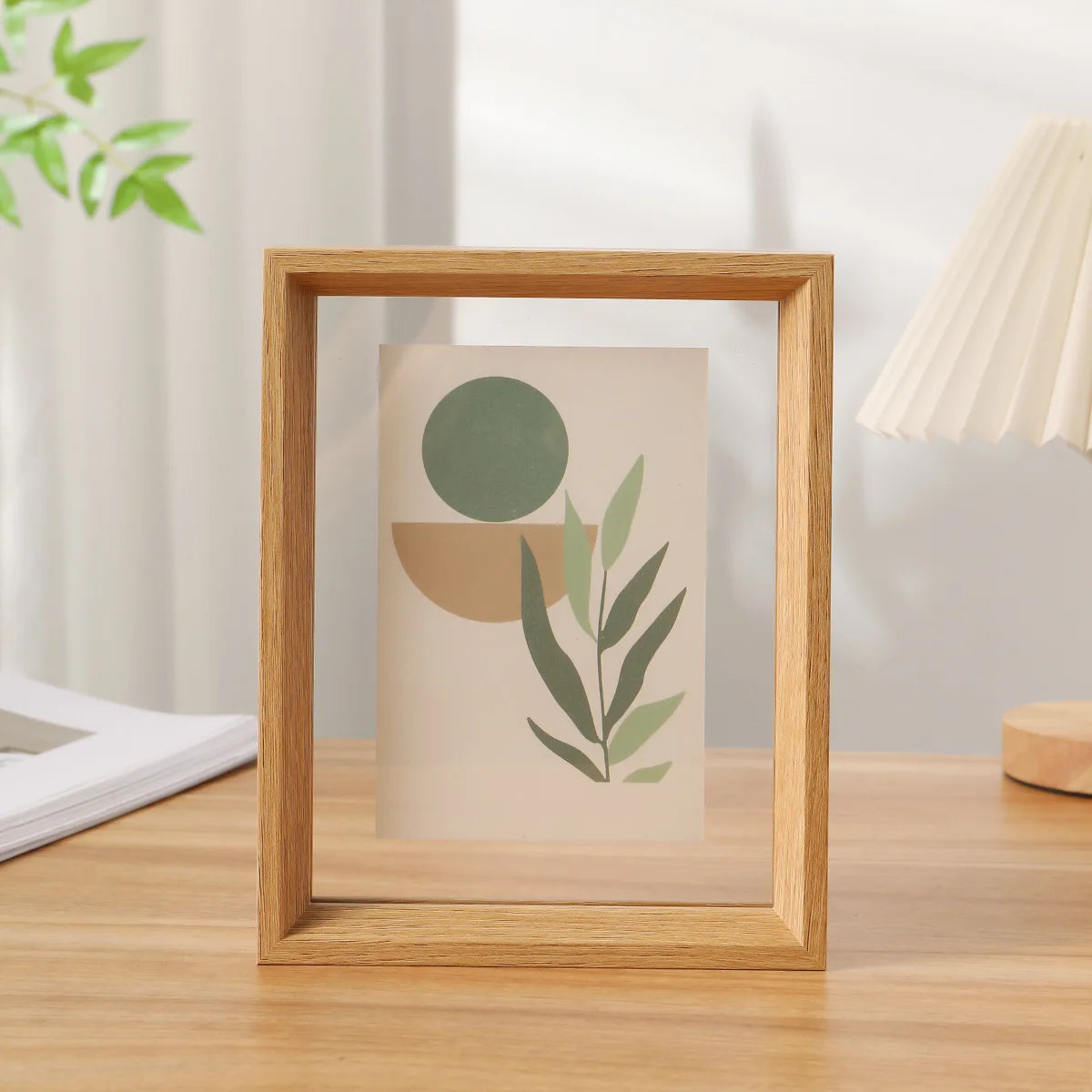 Double-Sided Clear Acrylic Photo Frame Versatile Display Case for Specimens and Artwork, Picture Frame for Home and Office Décor