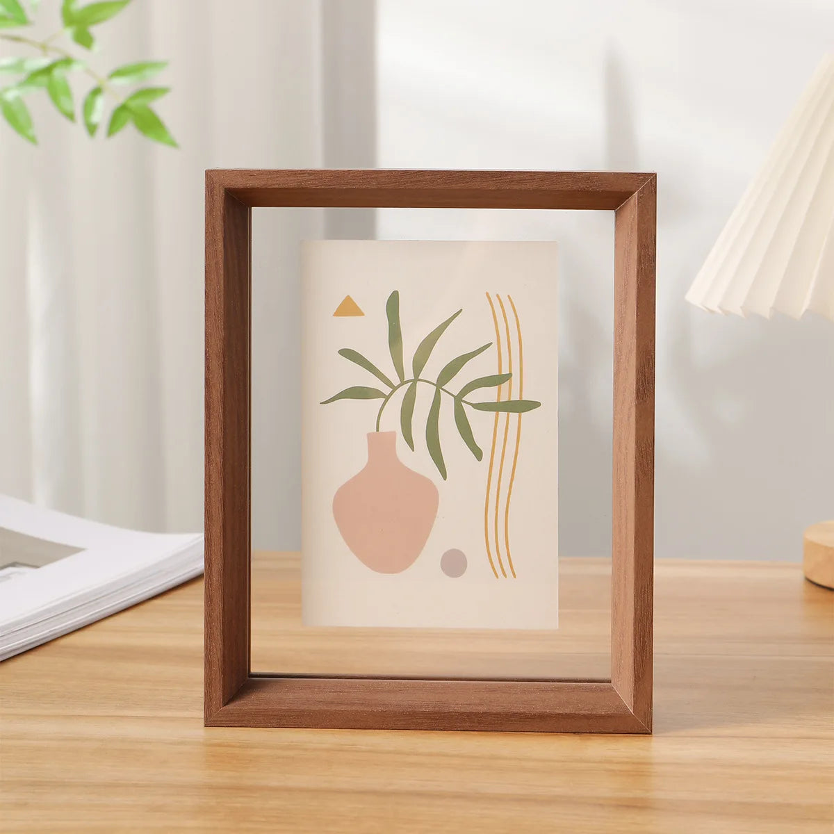 Double-Sided Clear Acrylic Photo Frame Versatile Display Case for Specimens and Artwork, Picture Frame for Home and Office Décor