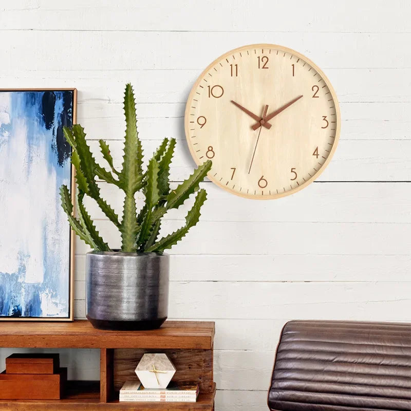Wall Clock Living Room Home Wall Hanging Solid Wood Modern Simple Clock Medieval Clock Log Bedroom Decoration | Light Wood 1 / 8 Inch,Light Wood 1 / 10 Inch,Light Wood 1 / 12 Inch,Light Wood 2 / 8 Inch,Light Wood 3 / 12 Inch,Dark Wood 1 / 8 Inch,Dark Wood 1 / 10 Inch,Dark Wood 1 / 12 Inch,Light Wood 2 / 10 Inch,Light Wood 2 / 12 Inch,Light Wood 3 / 8 Inch,Light Wood 3 / 10 Inch,Dark Wood 3 / 10 Inch,Dark Wood 3 / 12 Inch,Dark Wood 2 / 8 Inch,Dark Wood 2 / 10 Inch,Dark Wood 2 / 12 Inch