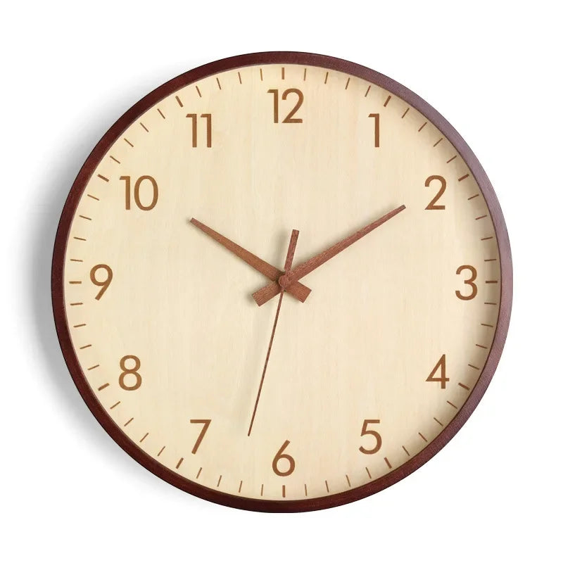 Wall Clock Living Room Home Wall Hanging Solid Wood Modern Simple Clock Medieval Clock Log Bedroom Decoration | Light Wood 1 / 8 Inch,Light Wood 1 / 10 Inch,Light Wood 1 / 12 Inch,Light Wood 2 / 8 Inch,Light Wood 3 / 12 Inch,Dark Wood 1 / 8 Inch,Dark Wood 1 / 10 Inch,Dark Wood 1 / 12 Inch,Light Wood 2 / 10 Inch,Light Wood 2 / 12 Inch,Light Wood 3 / 8 Inch,Light Wood 3 / 10 Inch,Dark Wood 3 / 10 Inch,Dark Wood 3 / 12 Inch,Dark Wood 2 / 8 Inch,Dark Wood 2 / 10 Inch,Dark Wood 2 / 12 Inch