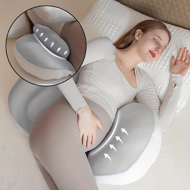 Adjustable Maternity Pillow | U-Shaped Pregnancy Pillow with Ergonomic Support | Versatile Relief for Sleep and Nursing 0