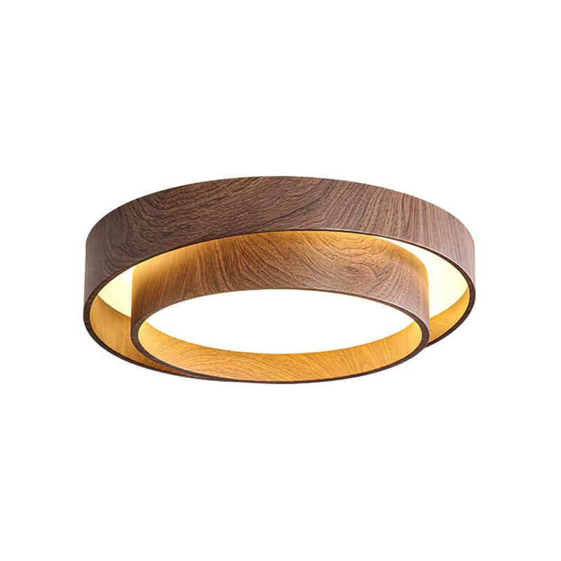 Arden | LED Ceiling Light Fixture with Walnut Finish & Dimmable Feature | Modern Flush Ceiling Lights for Ambient Illumination 9