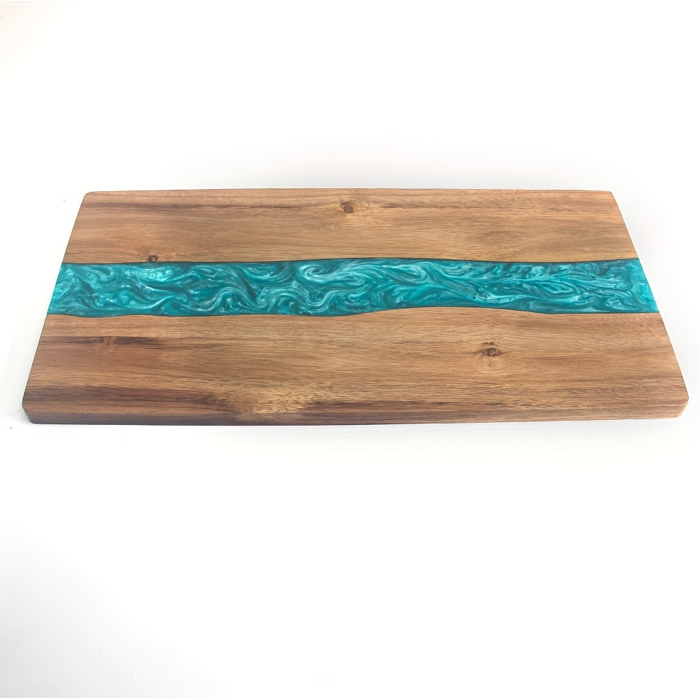 Artisan River | Acacia Wood Cutting Board with Unique Resin Inlay | Stylish Charcuterie Board for Entertaining 4 | da1780333007301600048