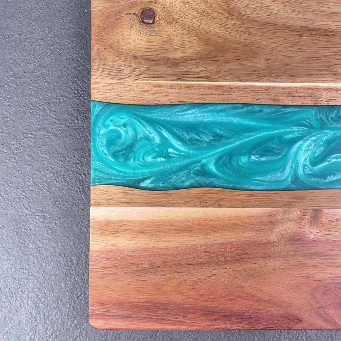 Artisan River | Acacia Wood Cutting Board with Unique Resin Inlay | Stylish Charcuterie Board for Entertaining 6 | da1780333007301600048