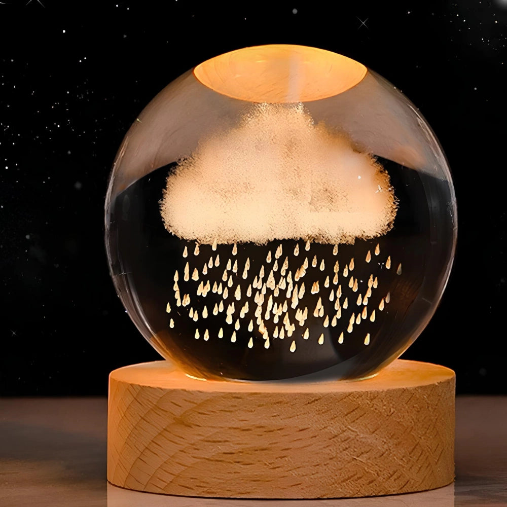 Celestial Charm | LED Night Light Crystal Ball with 3D Engraving | Magical Home Decor for Stargazing Enthusiasts 20