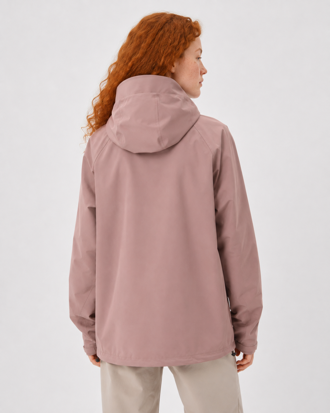 Pact Water-Repellent Windbreaker Hiking Jacket in Pink, view 2 # Colour_Pink