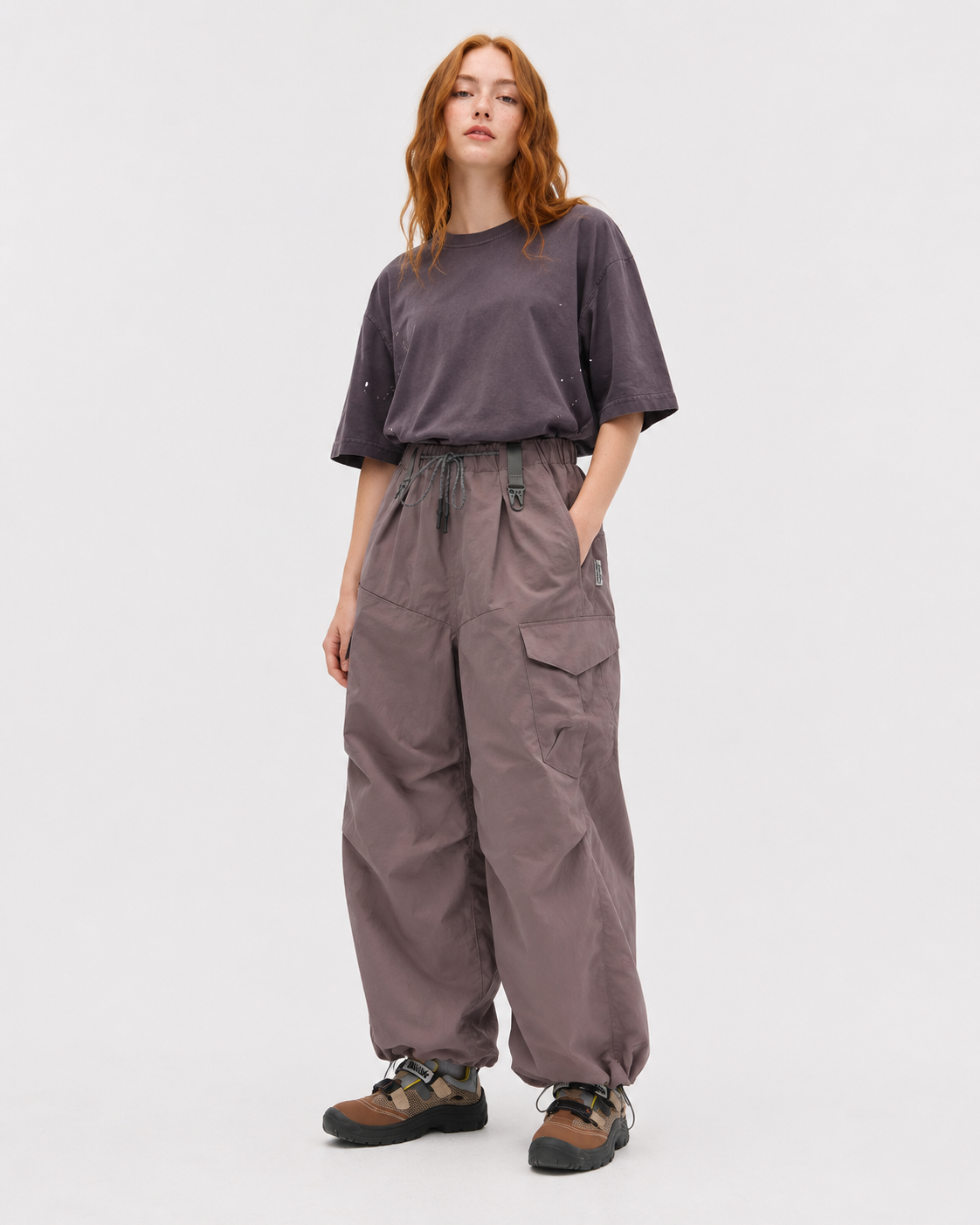 Pact water-repellent cargo trousers — Haze Purple # Colour_Haze Purple