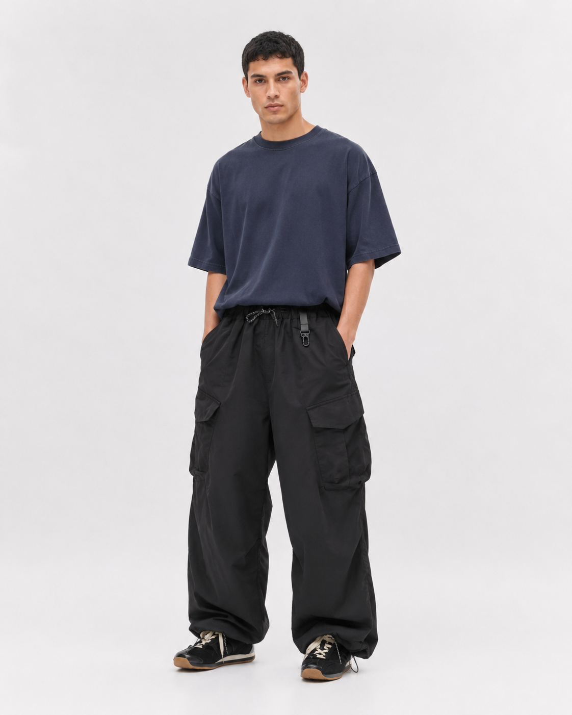 Pact water-repellent cargo trousers — Black # Colour_Black