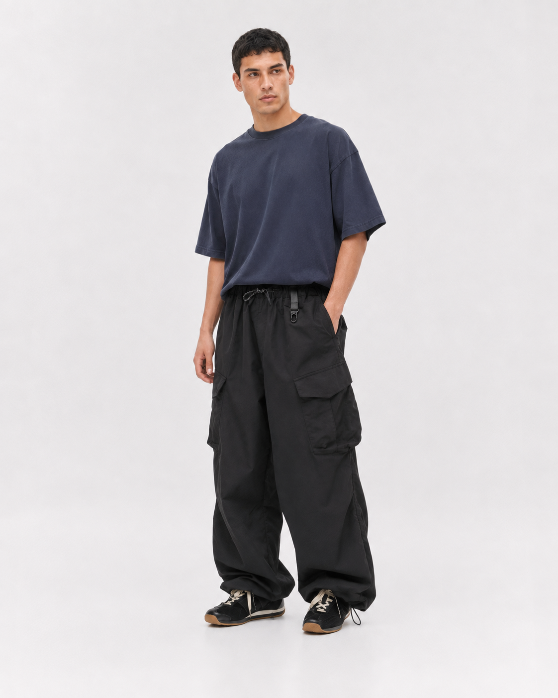 Pact water-repellent cargo trousers — Black # Colour_Black