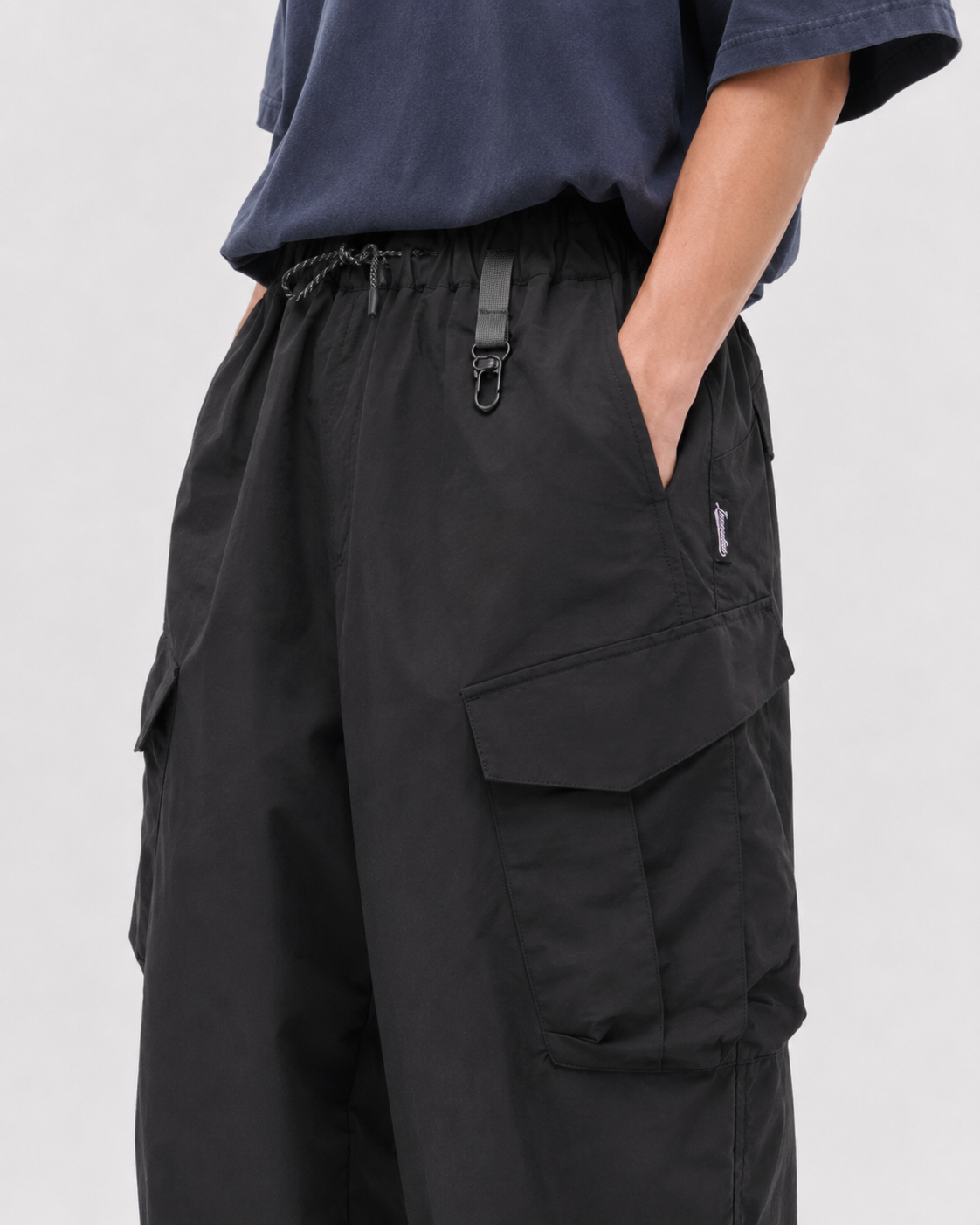Pact water-repellent cargo trousers — Black # Colour_Black