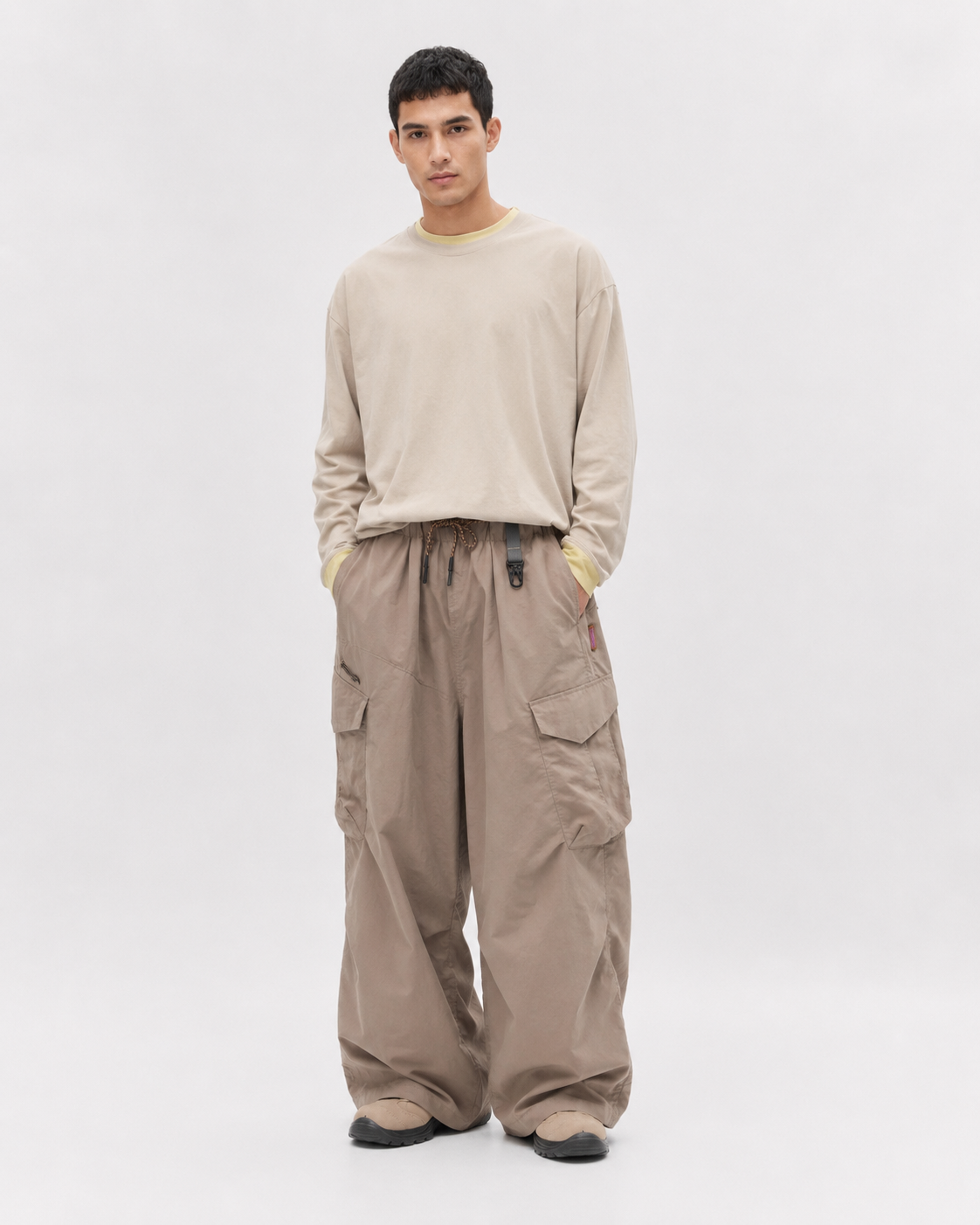 Pact water-repellent cargo trousers — Khaki # Colour_Khaki