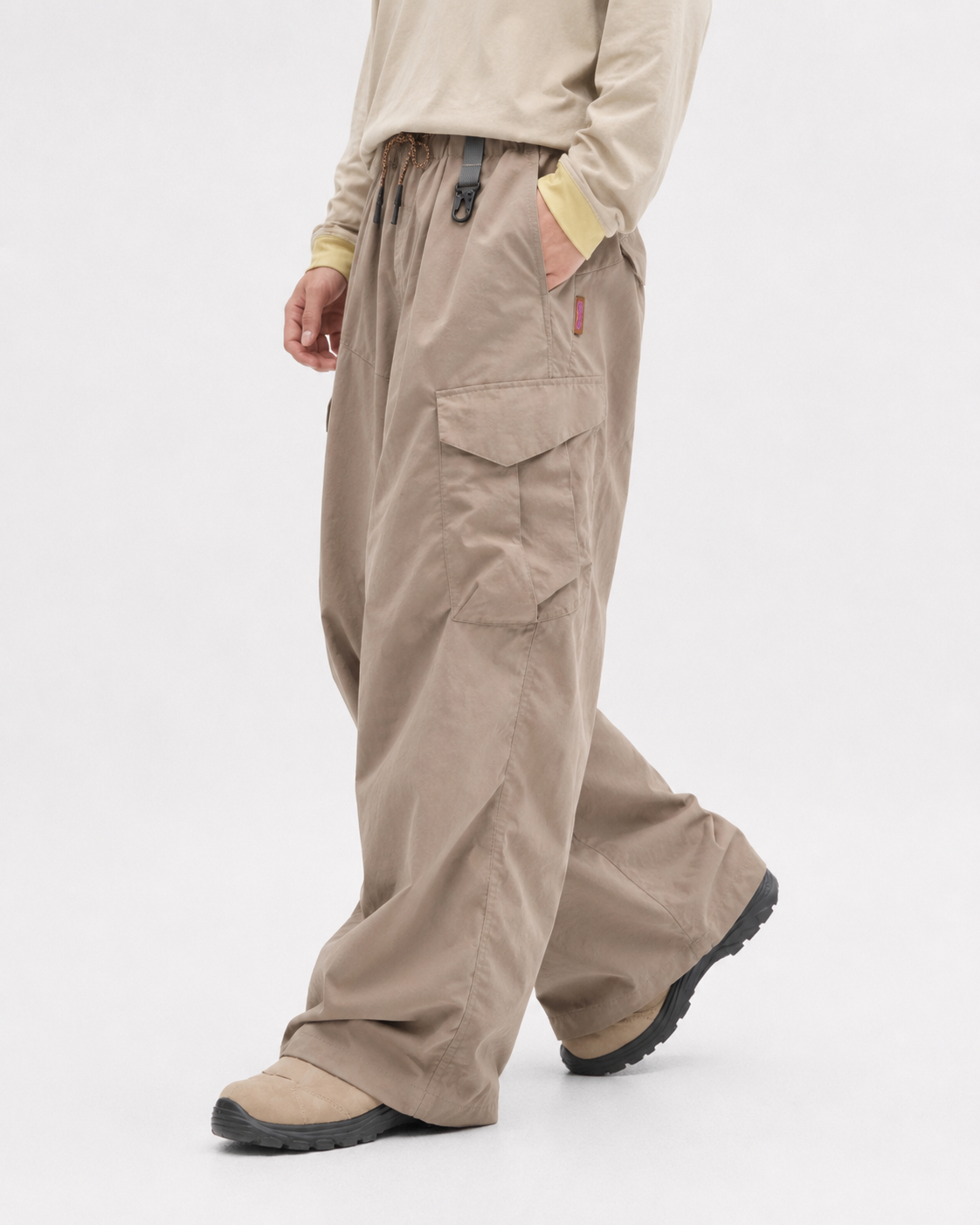 Pact water-repellent cargo trousers — Khaki # Colour_Khaki