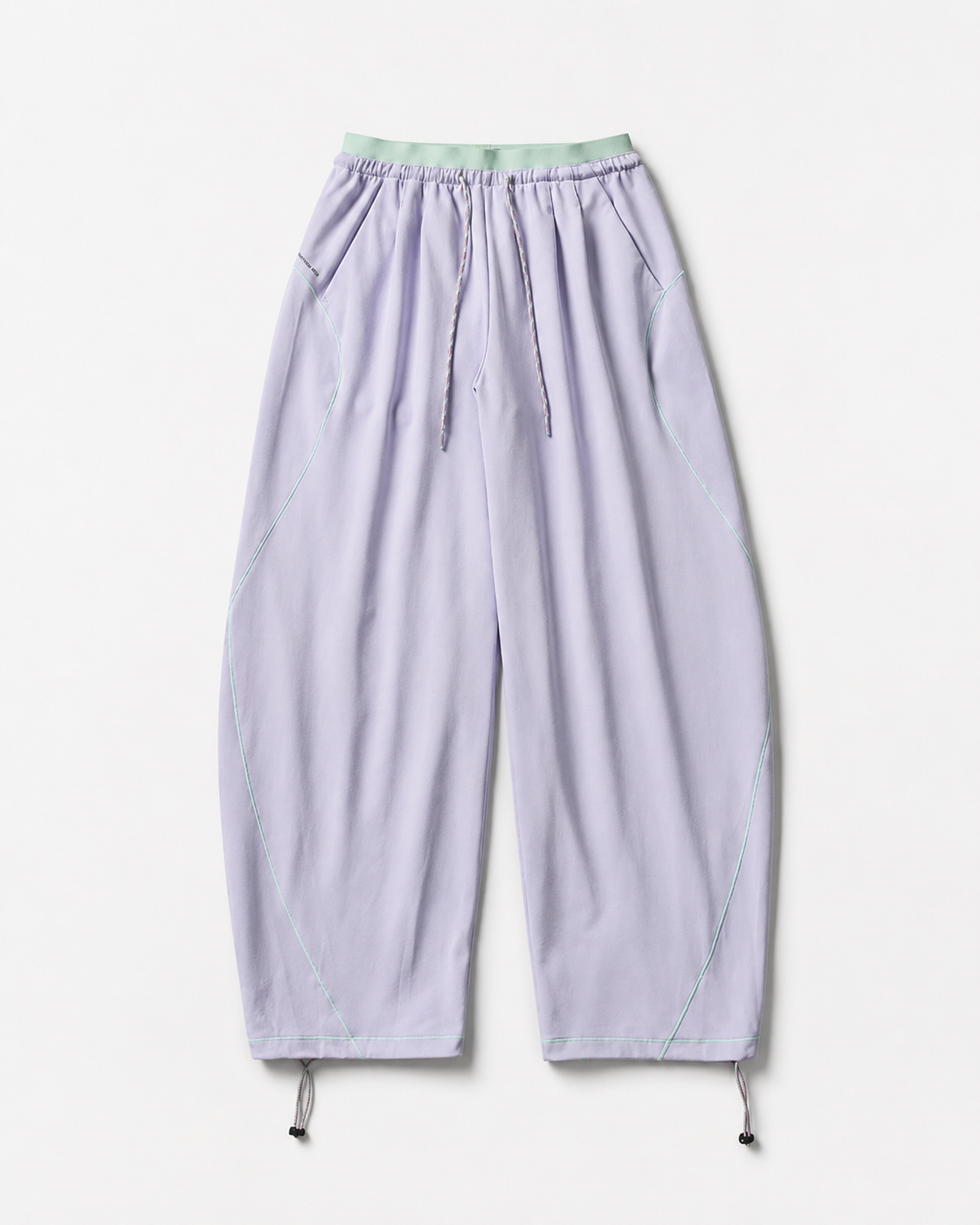 Pact Quick-Dry Wide-Leg Trousers in Light Purple, styled # Colour_Light Purple