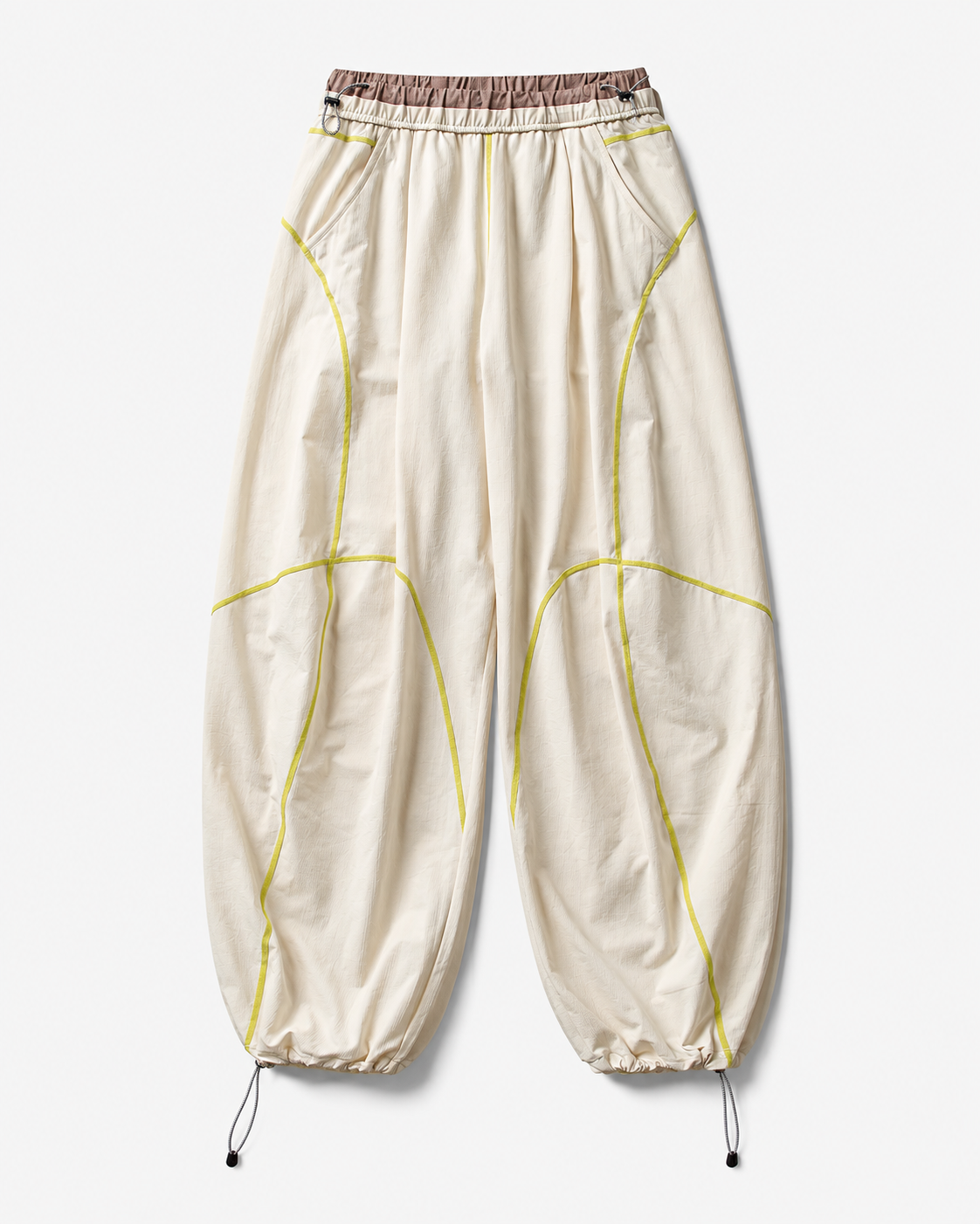 Pact Quick-Dry Wide-Leg Trousers in Beige, styled # Colour_Beige