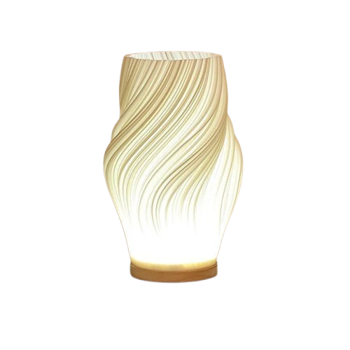 Sculptural Wave Table Lamp